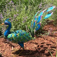 Santa's Workshop 17.5" Iron Peacock