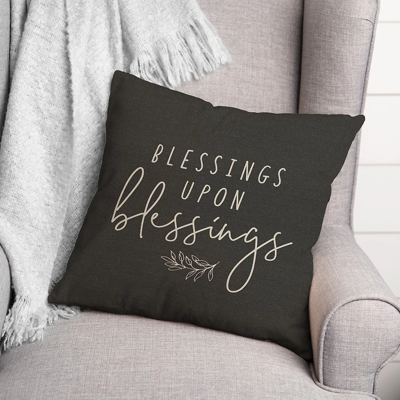 Blessings Upon Blessings Indoor/Outdoor Pillow