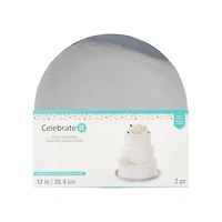 6 Packs: 2 ct. (12 total) Round Cake Bases by Celebrate It