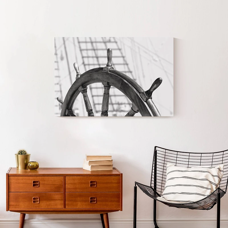 Captains Wheel Canvas Wall Art