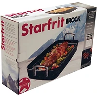 THE ROCK by Starfrit 17" Roaster With Rack & Stainless Steel Handles