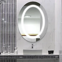 Head West® 18" Oval LED Vanity Touch Sensor Wall Mirror