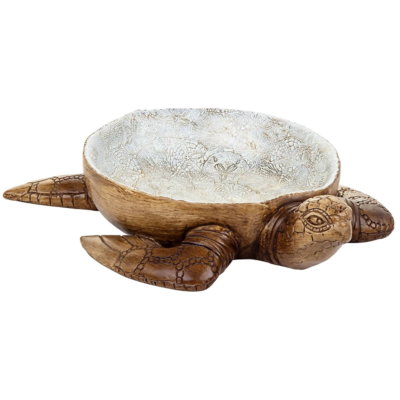 Design Toscano On the Ocean's Beach Sea Turtle Bowl