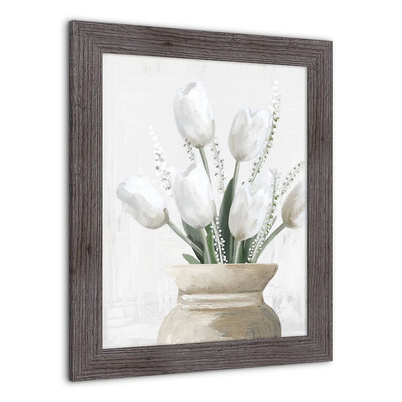 Tulips in Taupe Western Framed Print