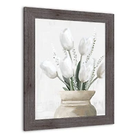 Tulips in Taupe Western Framed Print