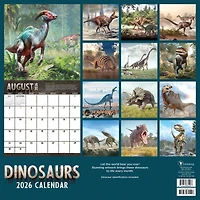 2026 Dinosaurs Wall Calendar