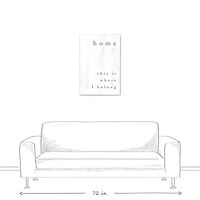 Home Is Where I Belong 20" x 30" Canvas Wall Art