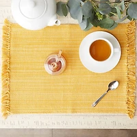 DII® Variegated Apricot Fringe Placemats, 6ct.