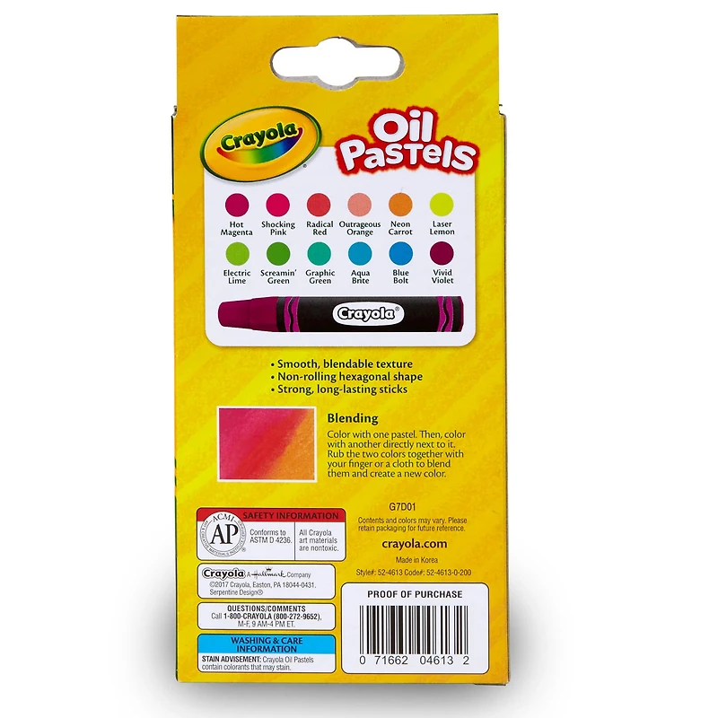 Crayola® Neon Oil Pastels, 6 Packs of 12