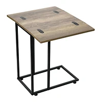 Household Essentials Jamestown Extendable C-Shaped End Table