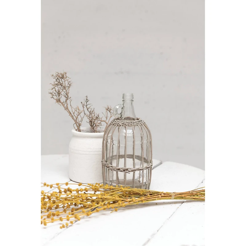 Hello Honey® 7" Decorative Distressed Volcano Glaze Terra Cotta Crock