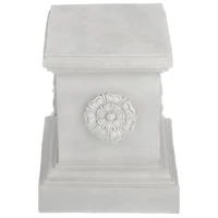 Design Toscano 20" English Rosette Garden Sculptural Plinth
