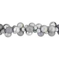 6ft. Shatterproof Silver Christmas Ornament Garland