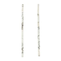 White Howlite Tube Beads, 16mm by Bead Landing™