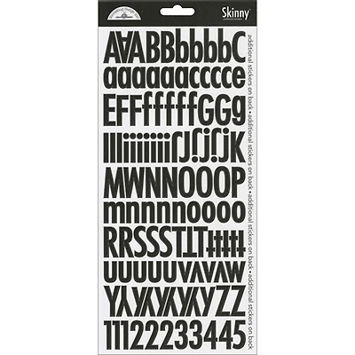 Doodlebug Design Inc.™ Skinny Cardstock Alpha Stickers