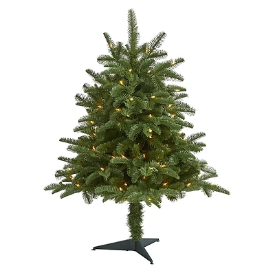3ft. Pre-Lit South Carolina Spruce Artificial Christmas Tree, White Warm Lights