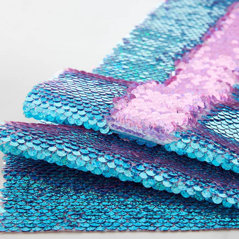 5.375" x 1yd. Mermaid Reversible Sequin Ribbon by Celebrate It