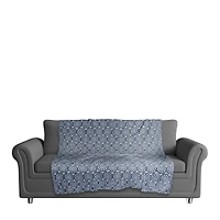 Radial Shibori Sherpa Fleece Blanket