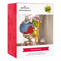 Hallmark Dr. Seuss's How the Grinch Stole Christmas! 3.25" The Grinch on Ladder Ornament