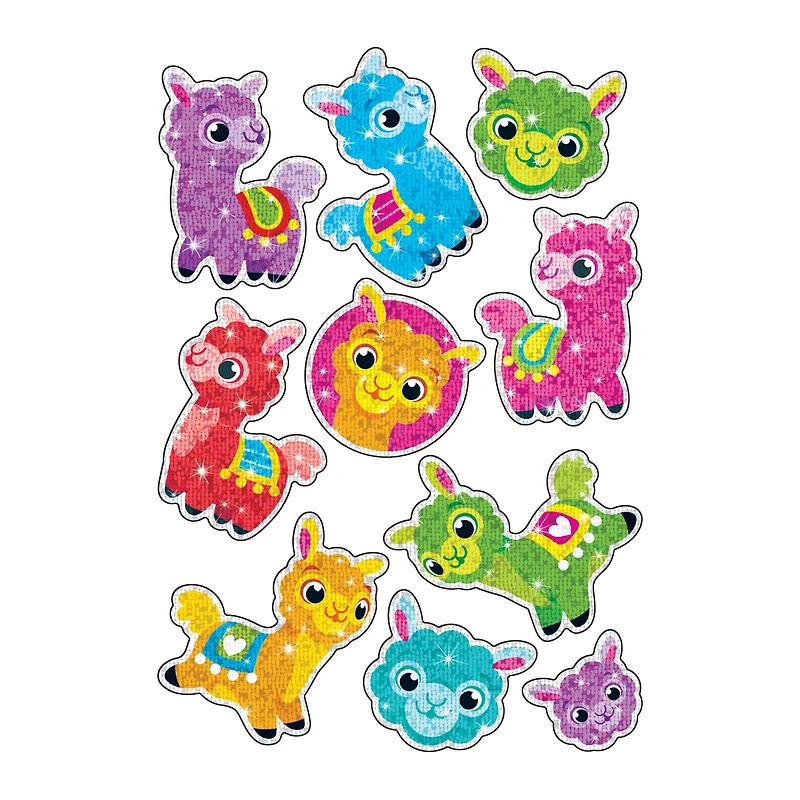 Trend Enterprises® Llama Llove Sparkle STICKERS®, 6 Packs of 20