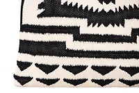 Hello Honey® Black & Natural Cotton Kilim Pillow