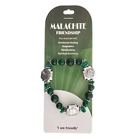 John Bead Malachite No.99 Natural Stone Stretch Bracelet