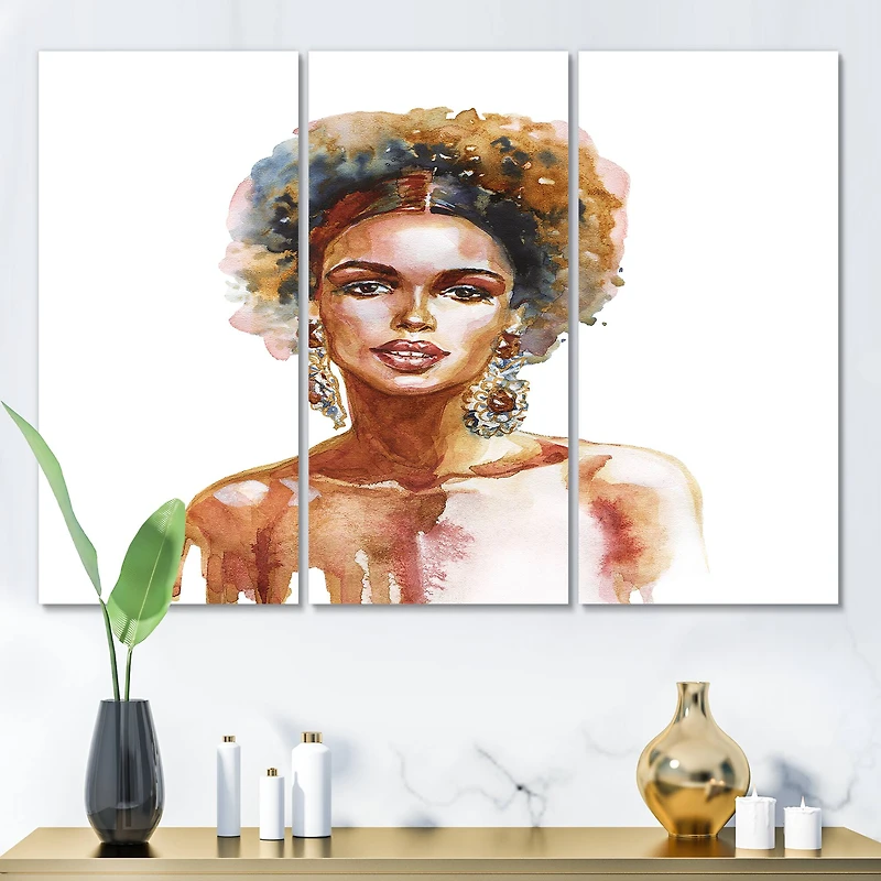 Designart - Portrait of African American Woman V