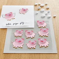 12 Packs: 9 ct. (108 total) Dimensional Pig Stickers by Recollections™ Signature™