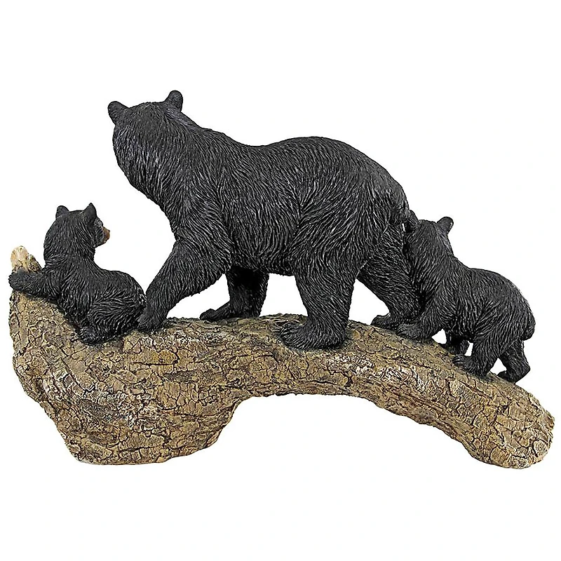 Design Toscano 16" Controlling the Cubs Mother Black Bear Statue