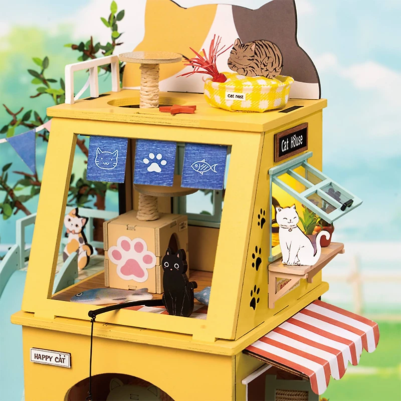 Rolife® Cat House DIY Miniature House Kit