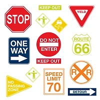 WallPops Road Signs Wall Art Kit