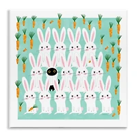 Stupell Industries Cat Mixed with Bunnies Wall Plaque Art