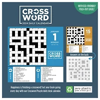 TF Publishing 2024 Crossword Puzzles Daily Desktop Calendar