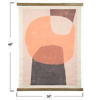 Hello Honey® Abstract Canvas Scroll Wall Hanging