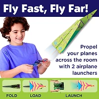 Creativity for Kids® Stunt Squadron™ Neon Glow Paper Airplane Kit
