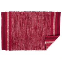 DII® Variegated Red Recycled Yarn Rug, 2ft. x 3ft.