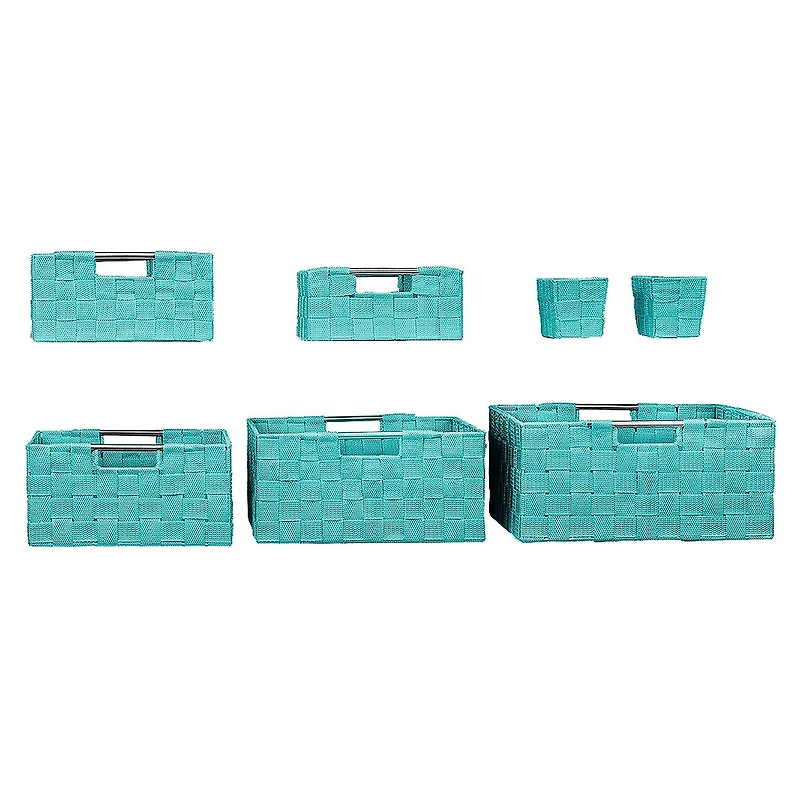 Sorbus 7-Piece Stackable Tote Basket Set with Handles