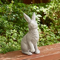 Glitzhome® 18" MGO Sitting Rabbit Garden Statue