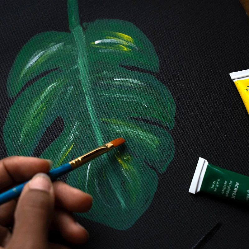 Fredrix Creative Series 9" x 12" Black Canvas Pad