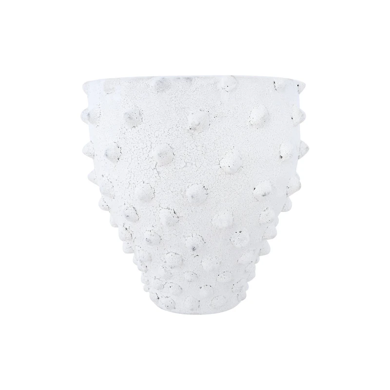Hello Honey® 10" Textured Polka Dot Terra Cotta Planter