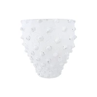 Hello Honey® 10" Textured Polka Dot Terra Cotta Planter