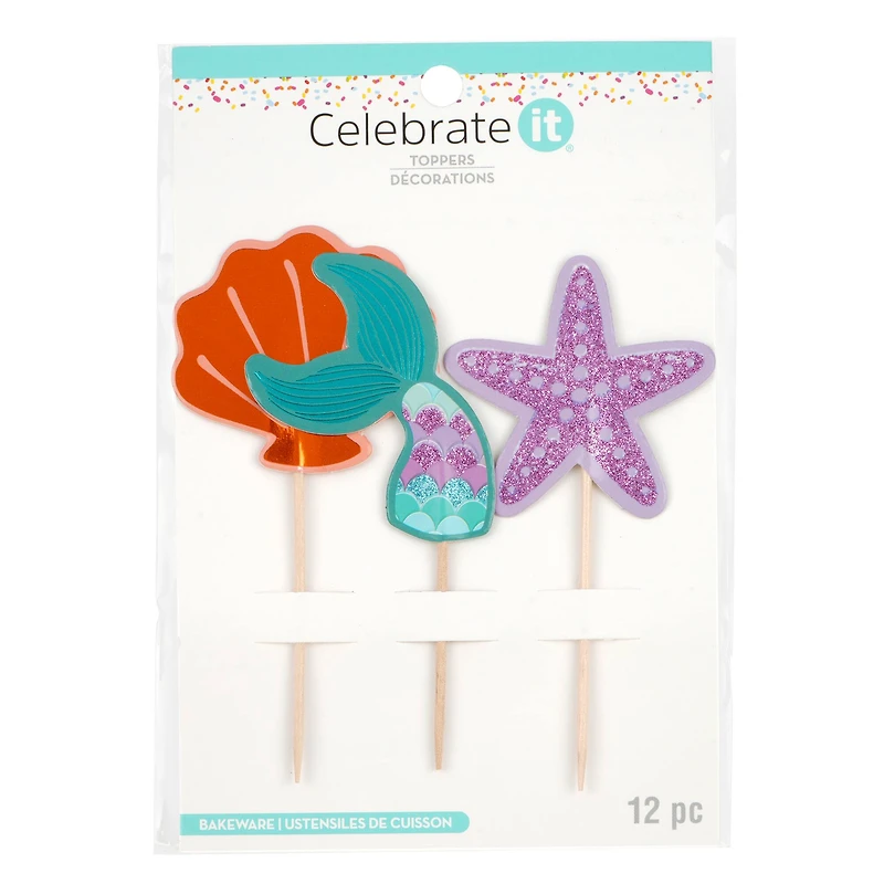 Mermaid Cupcake Toppers, 12ct. by Celebrate It®