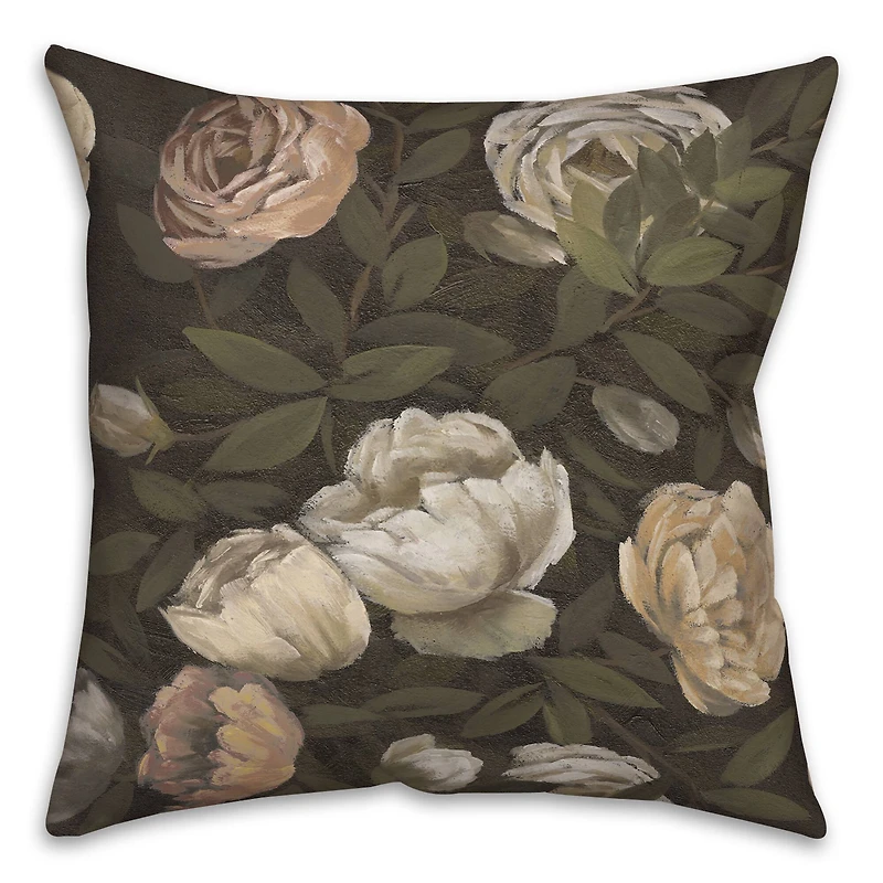 18" Antique Florals Indoor/Outdoor Pillow