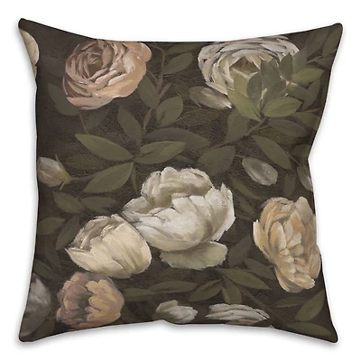 18" Antique Florals Indoor/Outdoor Pillow