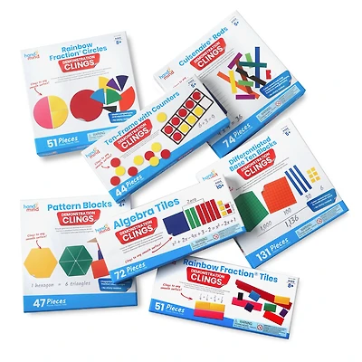 Hand2mind® Math Manipulative Demonstration Clings Bundle