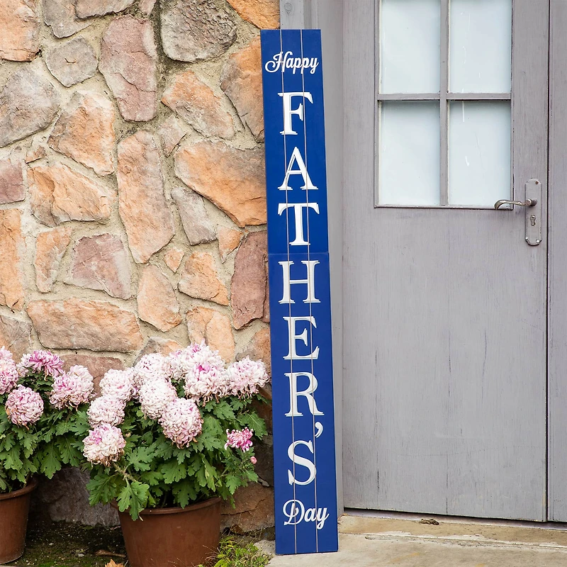 Glitzhome® 5ft. Blue Father's Day Porch Sign