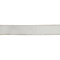 1.5" x 30ft. Cream Shimmer Wired Ribbon by Celebrate It®