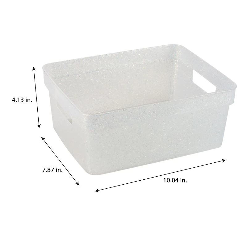 Simplify Small Glitter Totes, 3ct.