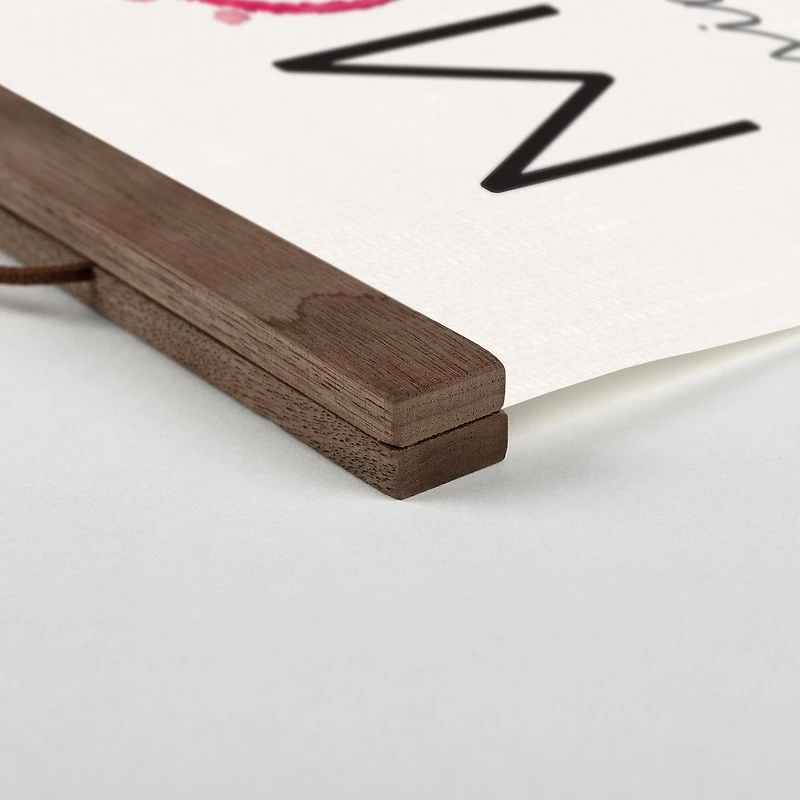 Mom Deserves Some Wine Teak Hanging Canvas