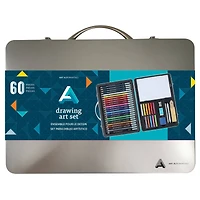 Art Alternatives 60-Piece Artist Drawing Art Set